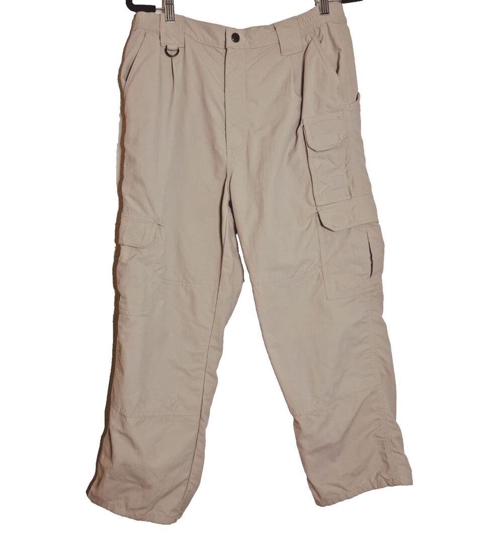 Tactical 5.11 Cargo Canvas Work Pants Mens 34x30 Black 100% Nylon